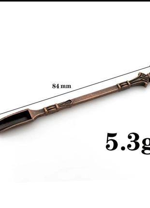 Мини-лопатка из нержавеющей стали, ложка для лекарств с отверстием для подвешивания,...