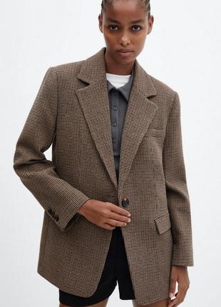 Шикарний шерстяний піджак. великий розмір. батал.