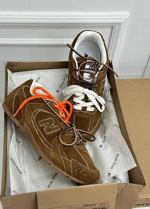 Коричневые келы в стиле миу миу