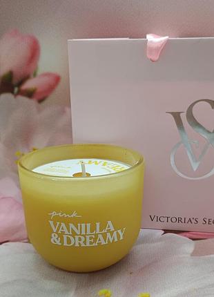 Аромосвічка vanilla & dream pink victoria's secret