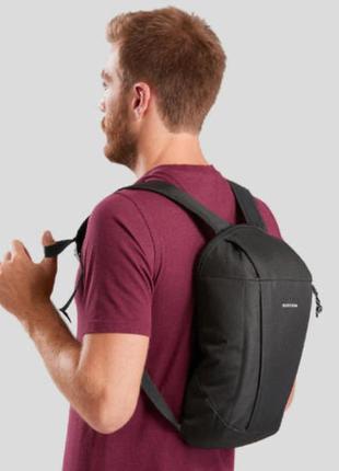 Рюкзак туристический decathlon quechua 10 л 39х30х12 см черный
