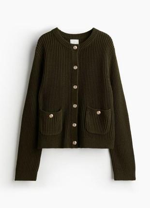 Кардиган кофта h&m молочний зелений hm светр3 фото