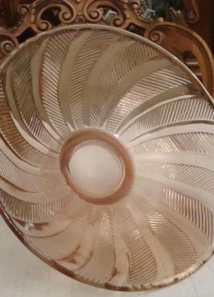 Фруктовница конфетница цветное стекло ссср