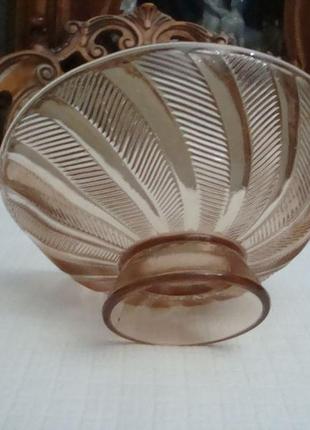 Фруктовница конфетница цветное стекло ссср