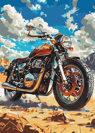Картина по номерам 40х50 на деревянном подрамнике "ретро байк" bs54132
