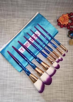 Краща ціна! 8 шт кисти набор для макияжа в чехле футляре probeauty