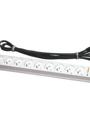 Блок розеток conteg dp-rp-06-schuph вилка schuko 6 розеток білий