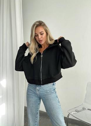 Женское укороченное худи