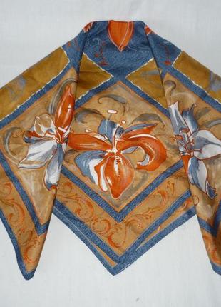 Шовкова хустина бандана декор на сумку