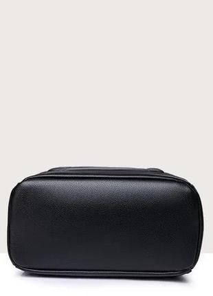 Женский кожаный рюкзак сумка городской davito синий