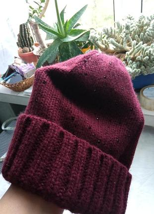 Шапка бордо