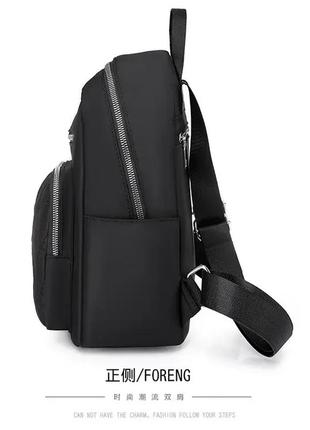 Женский повседневный рюкзак непромокаемый черный jingpin