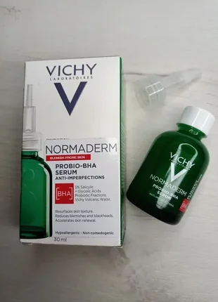 Vichy normaderm probio-bha serum сироватка-пілінг для корекції вад жирної та проблемної шкіри