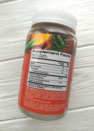 Жевательные таблетки с лютеином и зеаксантином от california gold nutrition