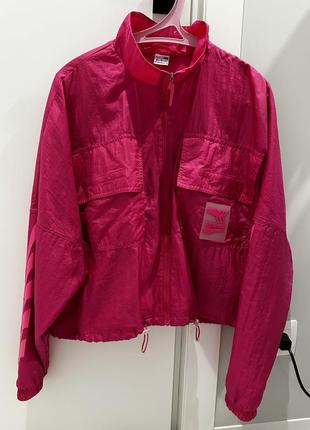 Куртка легкая, ветровка спортивная, puma, l, xl