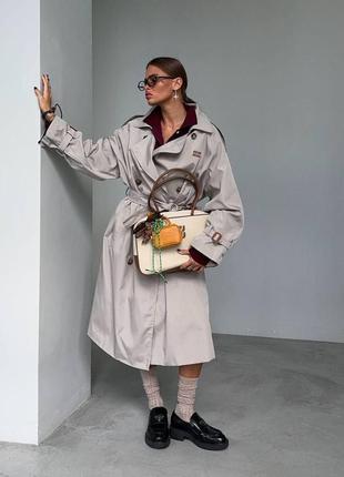 Тренч в стилі miu miu люкс