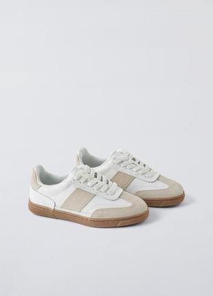 Кеды кожаные zara