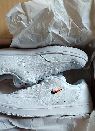Чоловічі кеди низькі nike court vintage prem ct1726-100 43 (10) 28 см білі