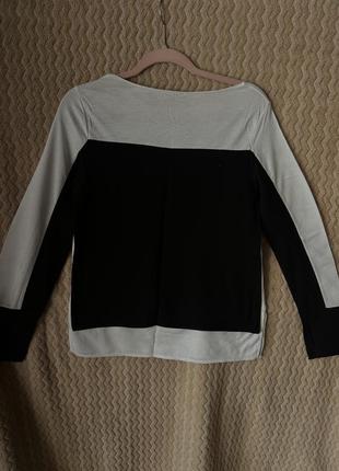 Кофта чорно-біла zara
