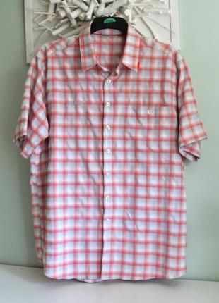 Mammut (xl) спортивная тенниска, серая в красную клетку