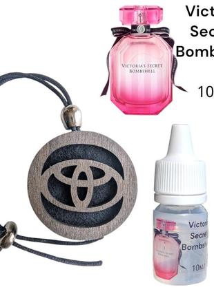 Ароматизатор в машину тойота victoria's secret bombshell 10ml подвеска из дерева аромат виктория сикрет