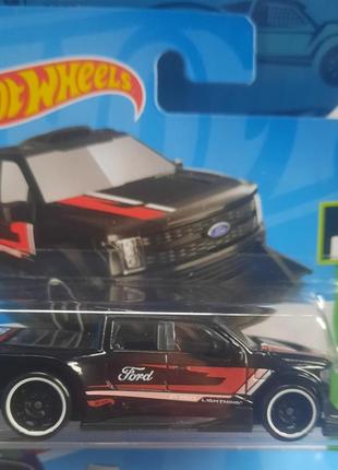 Hot wheels 2024 green speed ford f-150 5/10 37/250 htd01 форд пікап машинки базові колекційні хот вілс