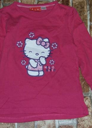 Реглан хлопковый девочке новый hello kitty хлопок 7 - 8 года