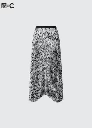 Спідниця uniqlo:с чорно-біла