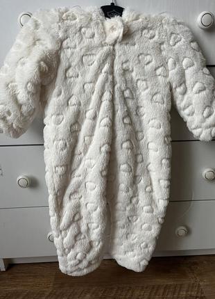 Теплий плюшевий комбінезон