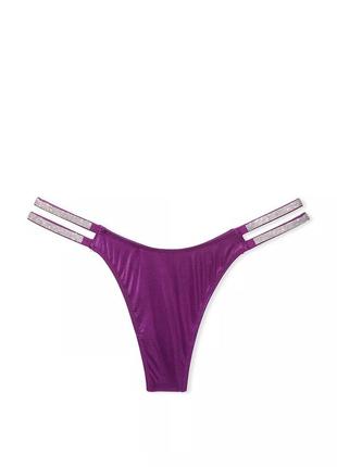 Трусики very sexy shine strap thong panty victorias secret5 фото