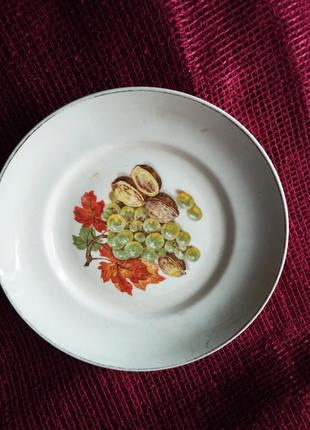 Стильное блюдо -большая тарелка  прошлый век винтаж 60 е годы