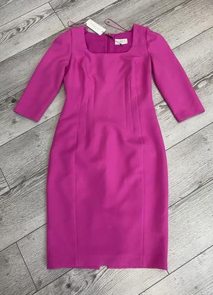Красивое миди платье цвета «фуксия»