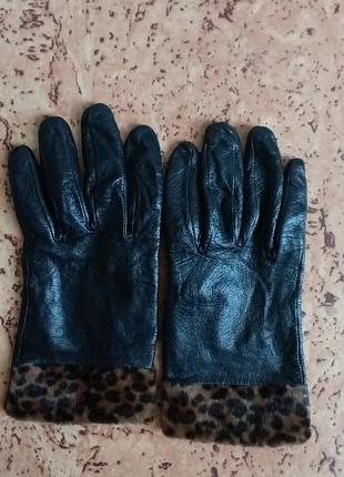 Merona шкіряні на утеплювачі  рукавички