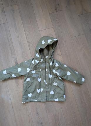 Детский дождевик с флисом zara