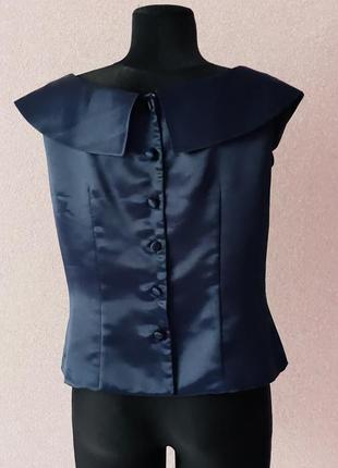 Элеганта блузка в стиле ретро на пуговицах