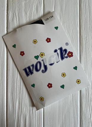 Чорні дитячі капронові колготки wojcik для дівчинки розмір 128-134 см