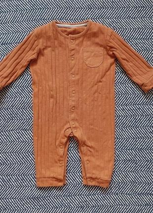 Ромпер в рубчик кольору кориці від george