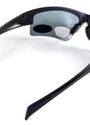 Окуляри біфокальні поляризаційні bluwater bifocal-2 (+2.0) polarized (gray) (чорна біфокальна лінза з діоптріями)4 фото