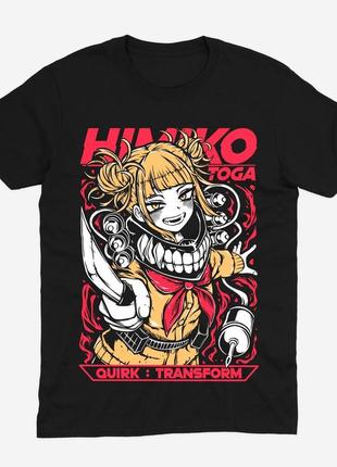 Футболка аниме моя геройская академия химико тога himiko toga my hero academia (th280) xs