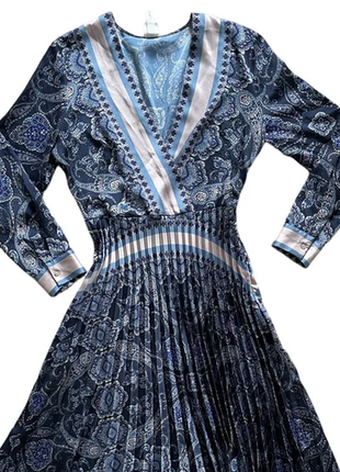 Hm boho print modern сукня міді синя, 34