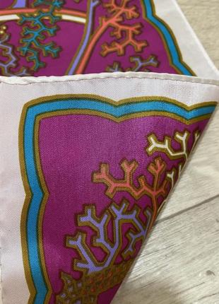 Винтажный платок, шарф sea gardens smith’s of bermuda, р.56,5 см*56,5 см