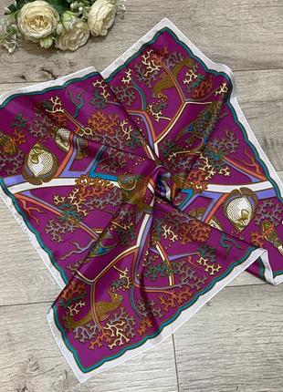 Винтажный платок, шарф sea gardens smith’s of bermuda, р.56,5 см*56,5 см