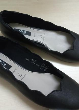 Туфли кожаные осень-весна жен.40р.m&s индии