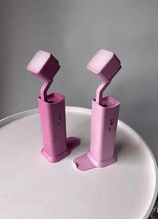 Настольная лампа фонарь power bank xanes . розовый