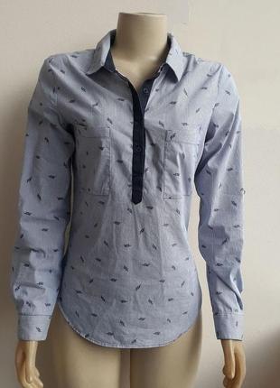 Модная рубашка от zara р. s.2 фото