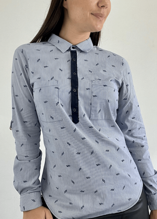 Модная рубашка от zara р. s.3 фото