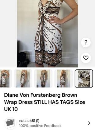 Diane von furstenberg, сукня, шовк 100%8 фото