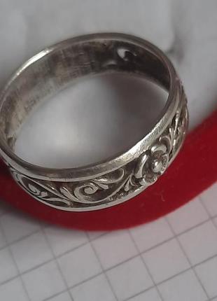 Каблочное кольцо серебро сср k11117