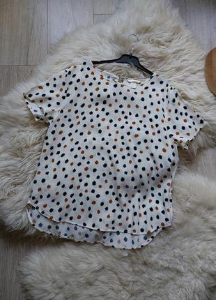 🩵🌹🩵 Красивая блузка черно-коричневые пятна