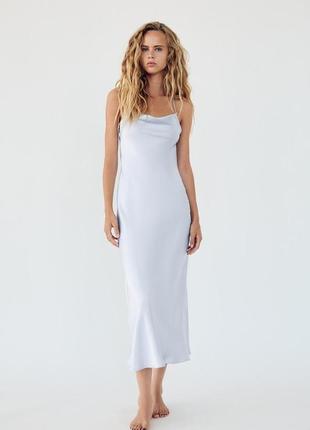 Сукня жіноча блакитна струмуюча zara new
